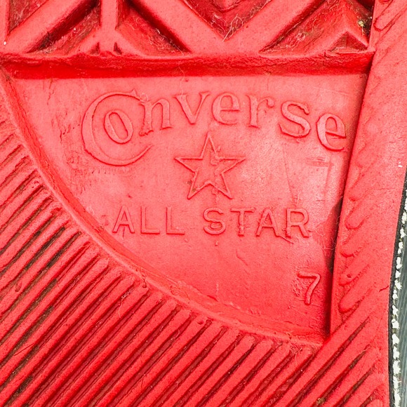 Converse Rolling Stones Steel Wheels Sneakers Rare Vintage Made in USA Size 7 M - Picture 13 of 13